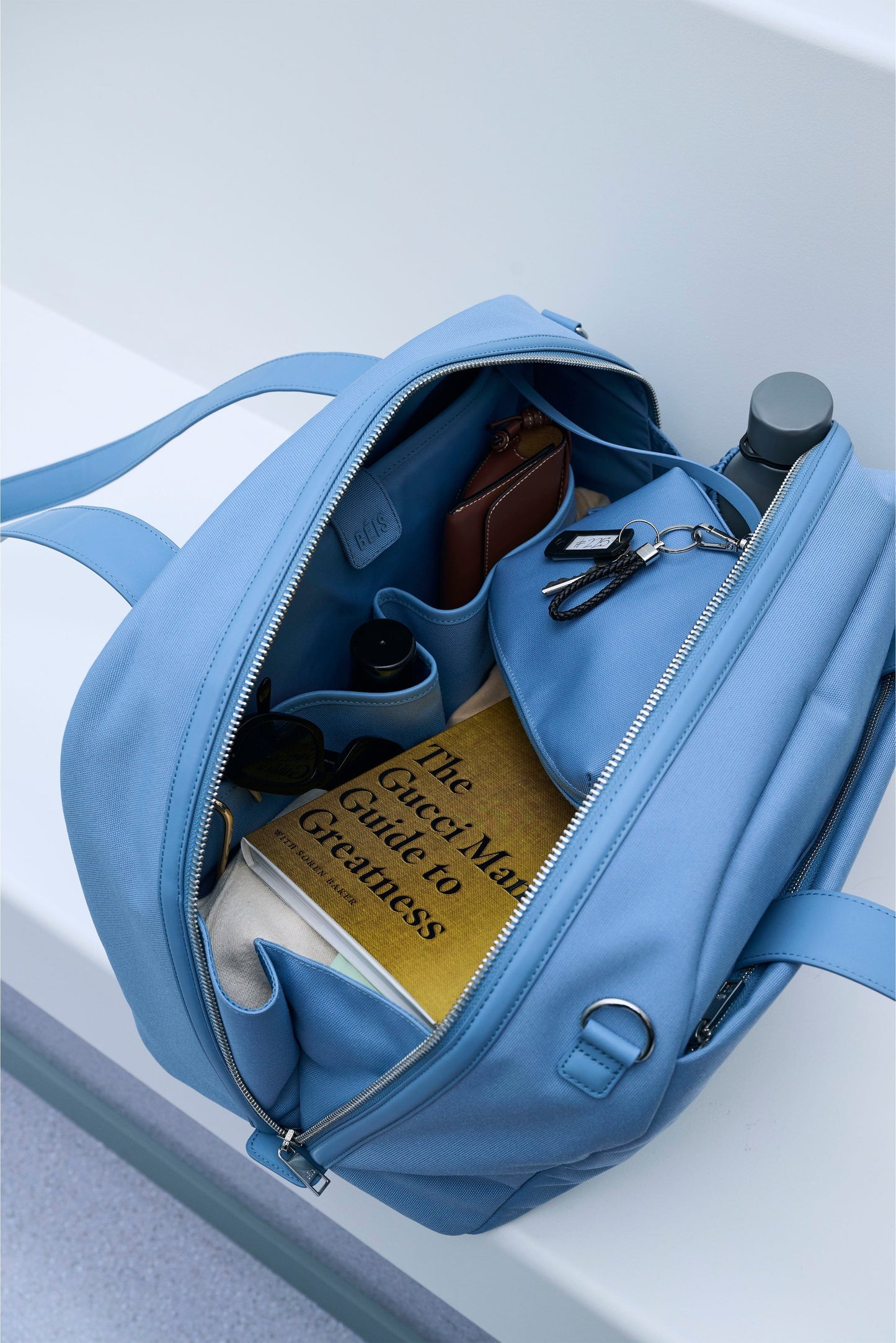 The Duffle in Dusty Blue