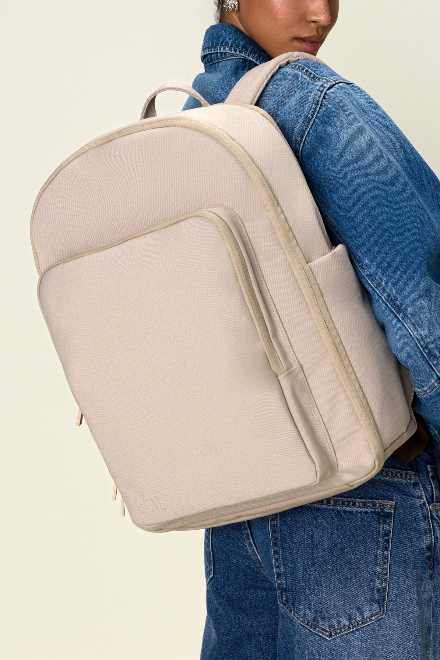 The Travel Backpack in Beige