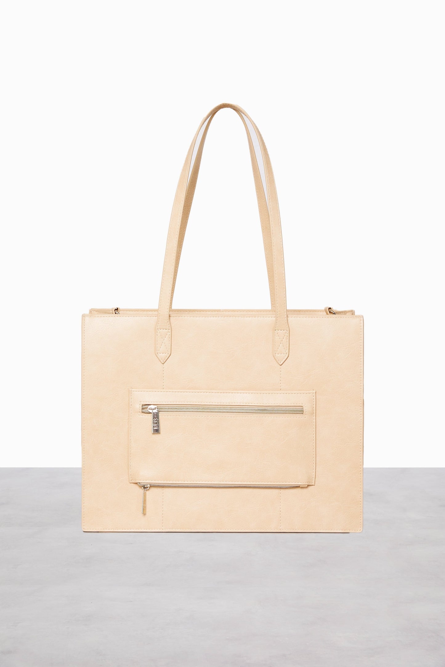 The Work Tote in Beige