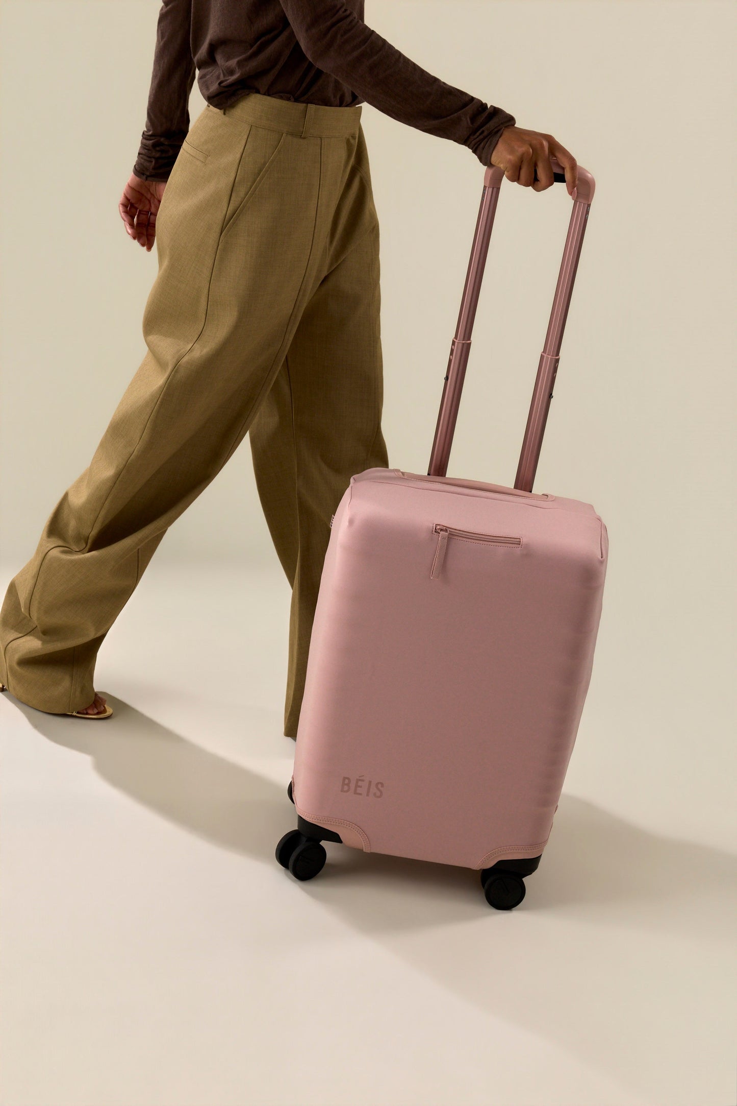 The Carry-On Luggage Cover in Atlas Pink
