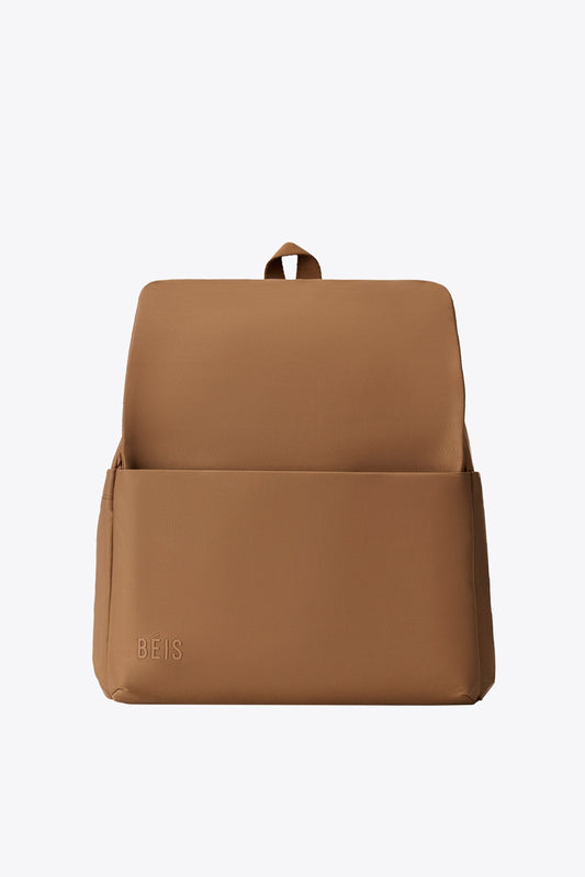 The Everyday Diaper Backpack in Camel Nylon