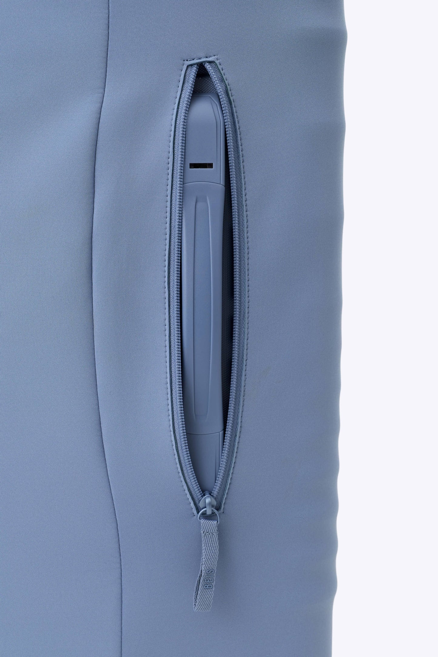 The Hybrid Carry-On Luggage Cover in Dusty Blue