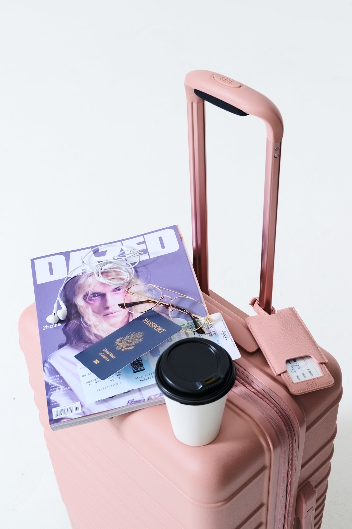 The Luggage Tag in Atlas Pink