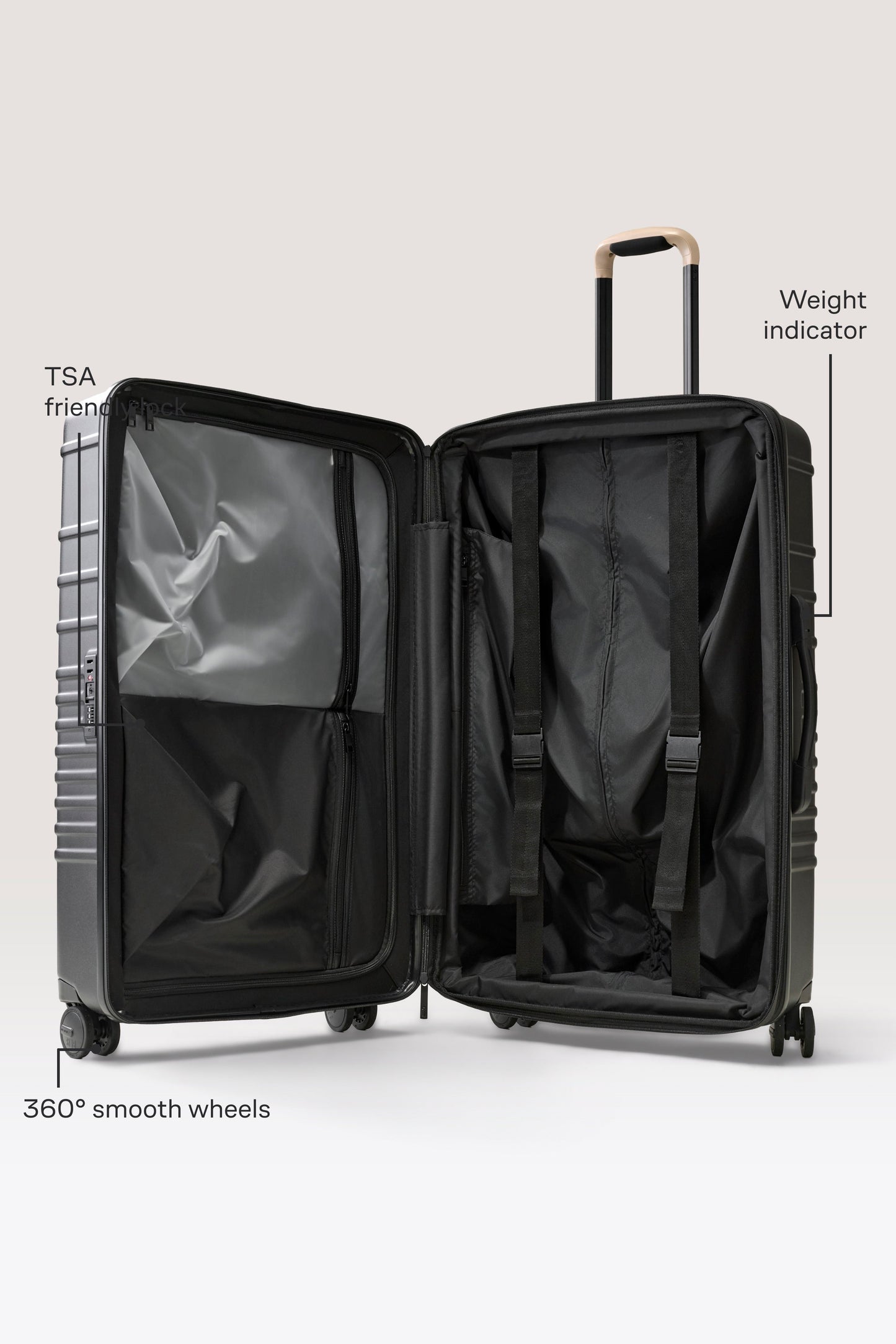 The Large Check-In Roller in Black