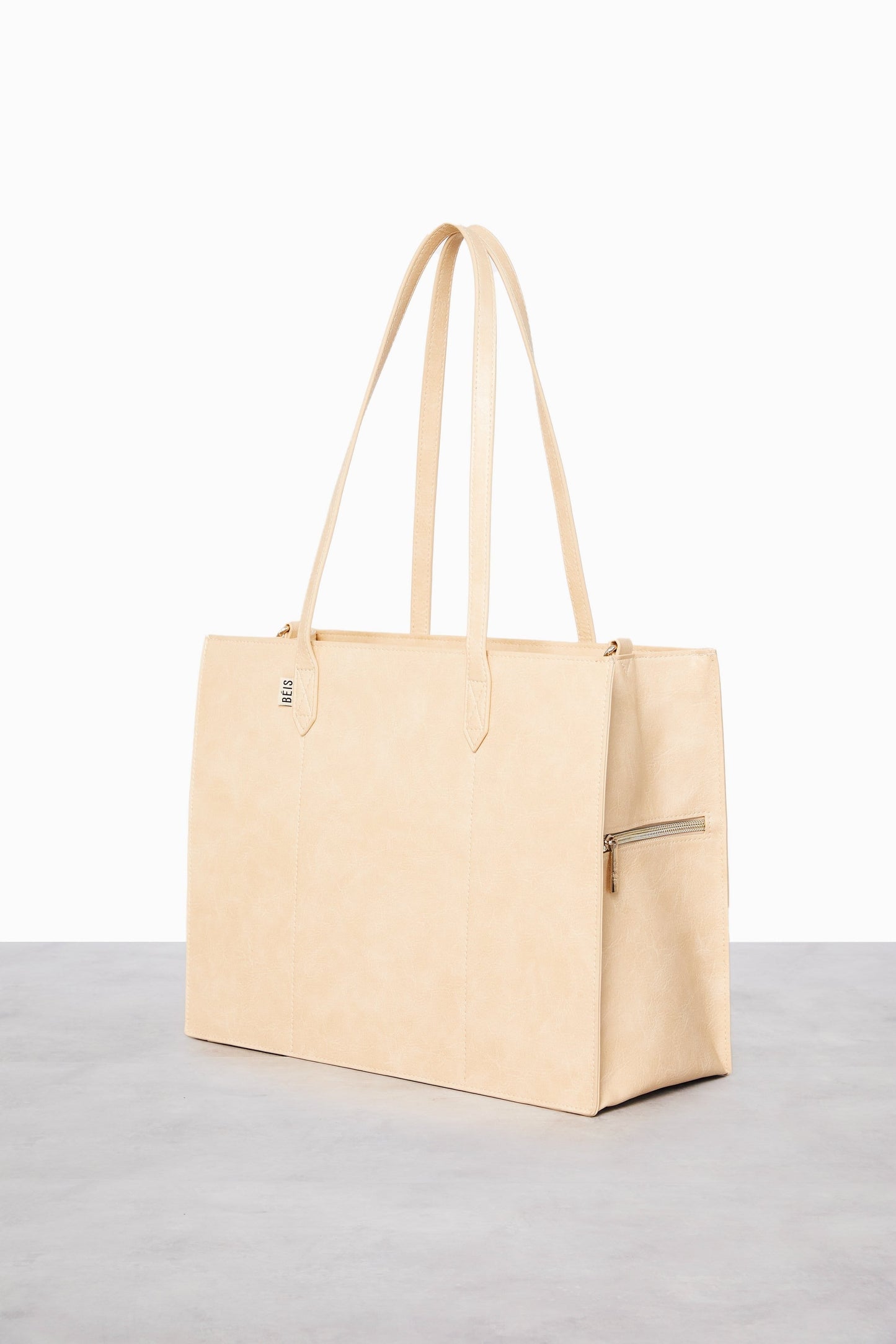 The Work Tote in Beige