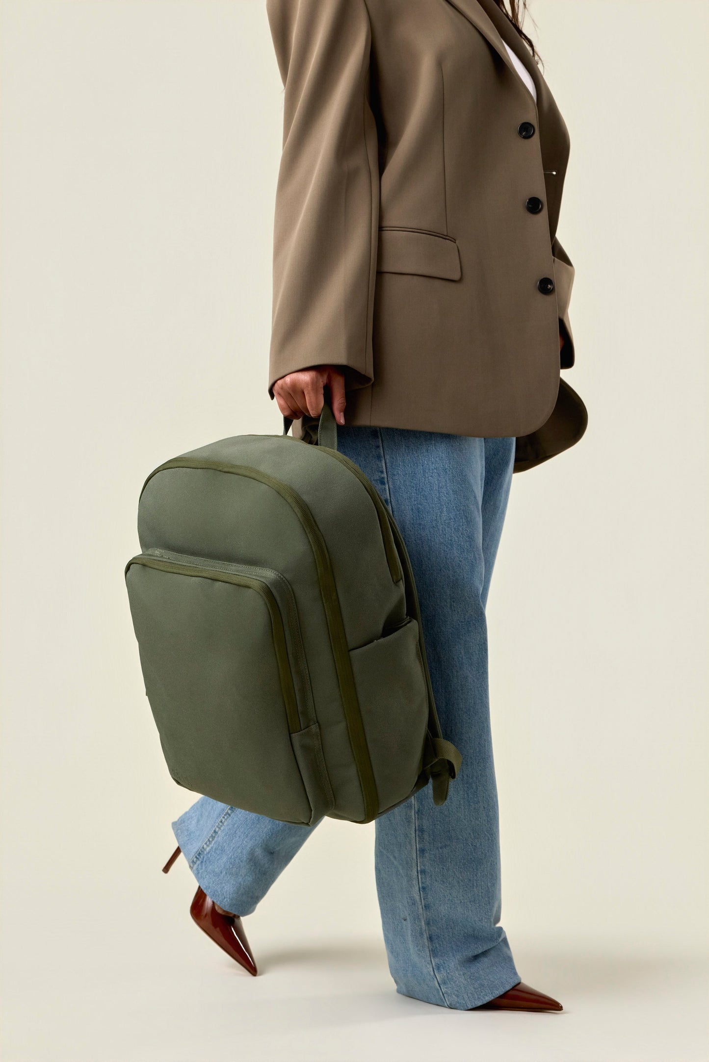 The Travel Backpack in Olive
