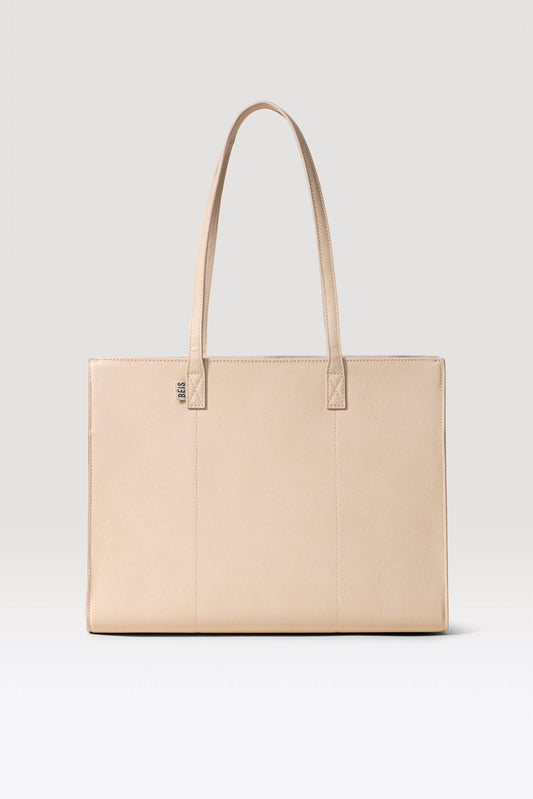 The Work Tote in Beige