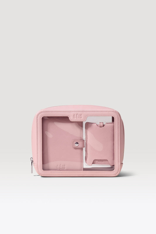 The Passport & Luggage Tag Set in Atlas Pink