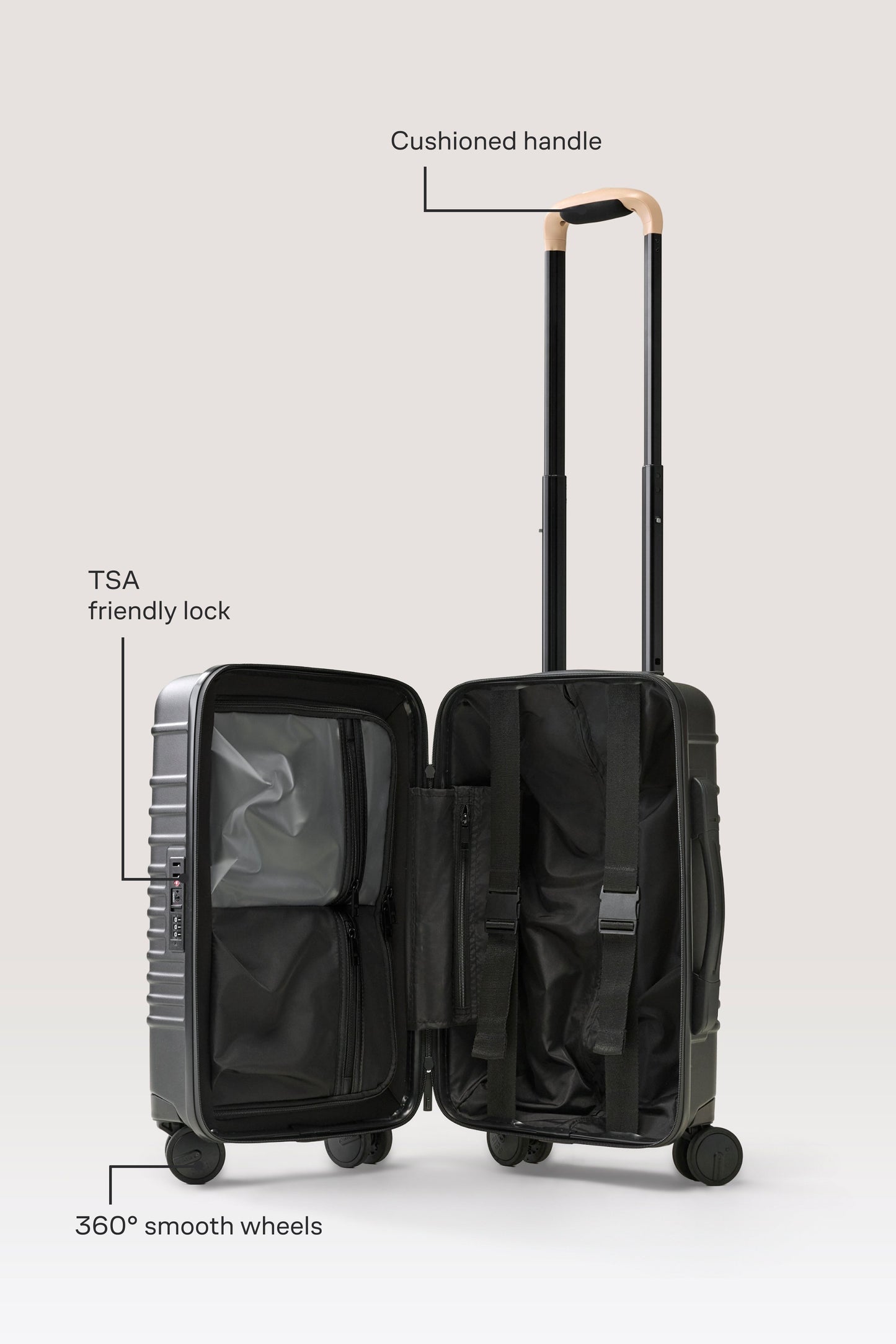 The Small Carry-On Roller in Black