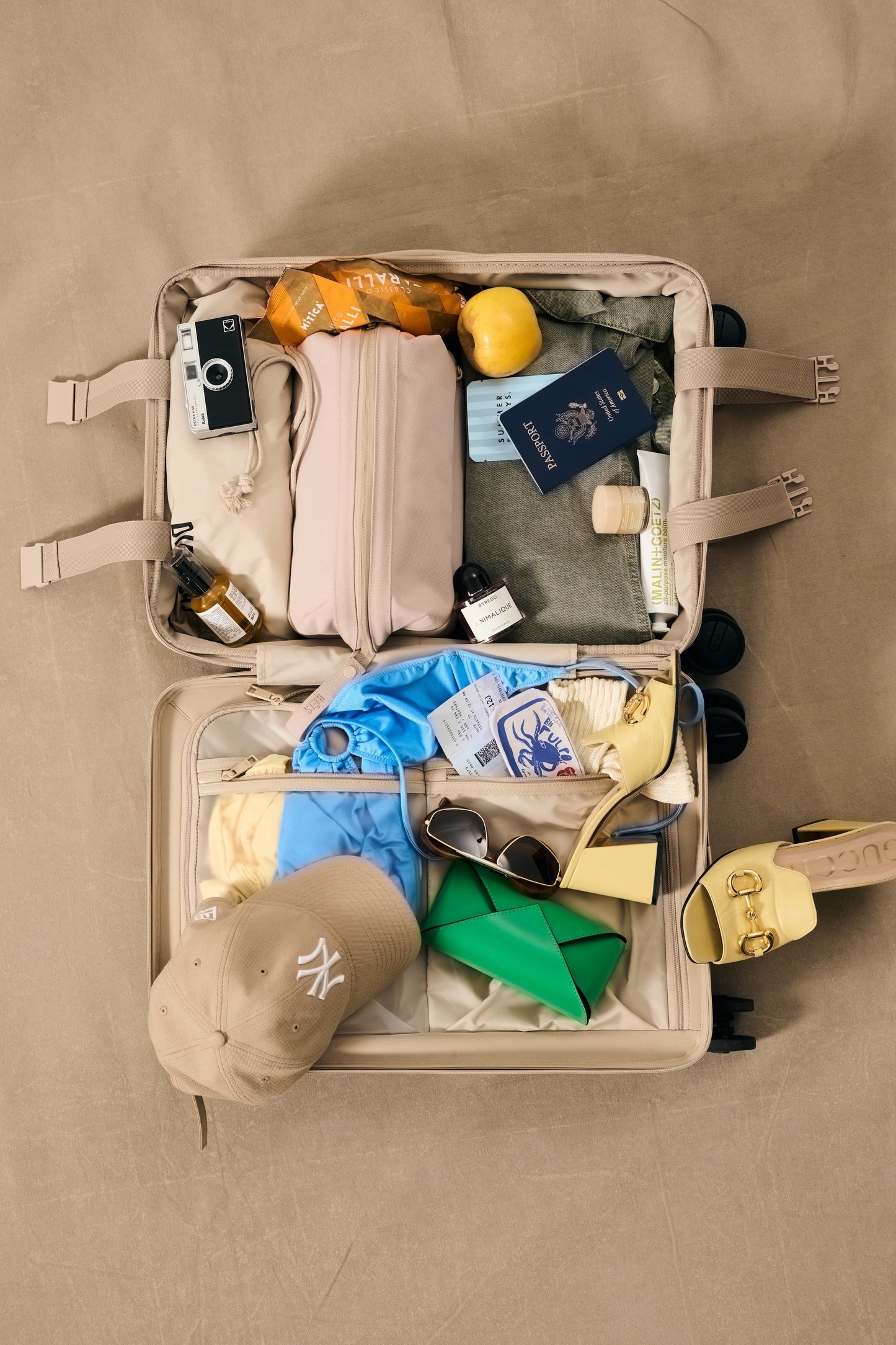 The Carry-On Roller in Beige