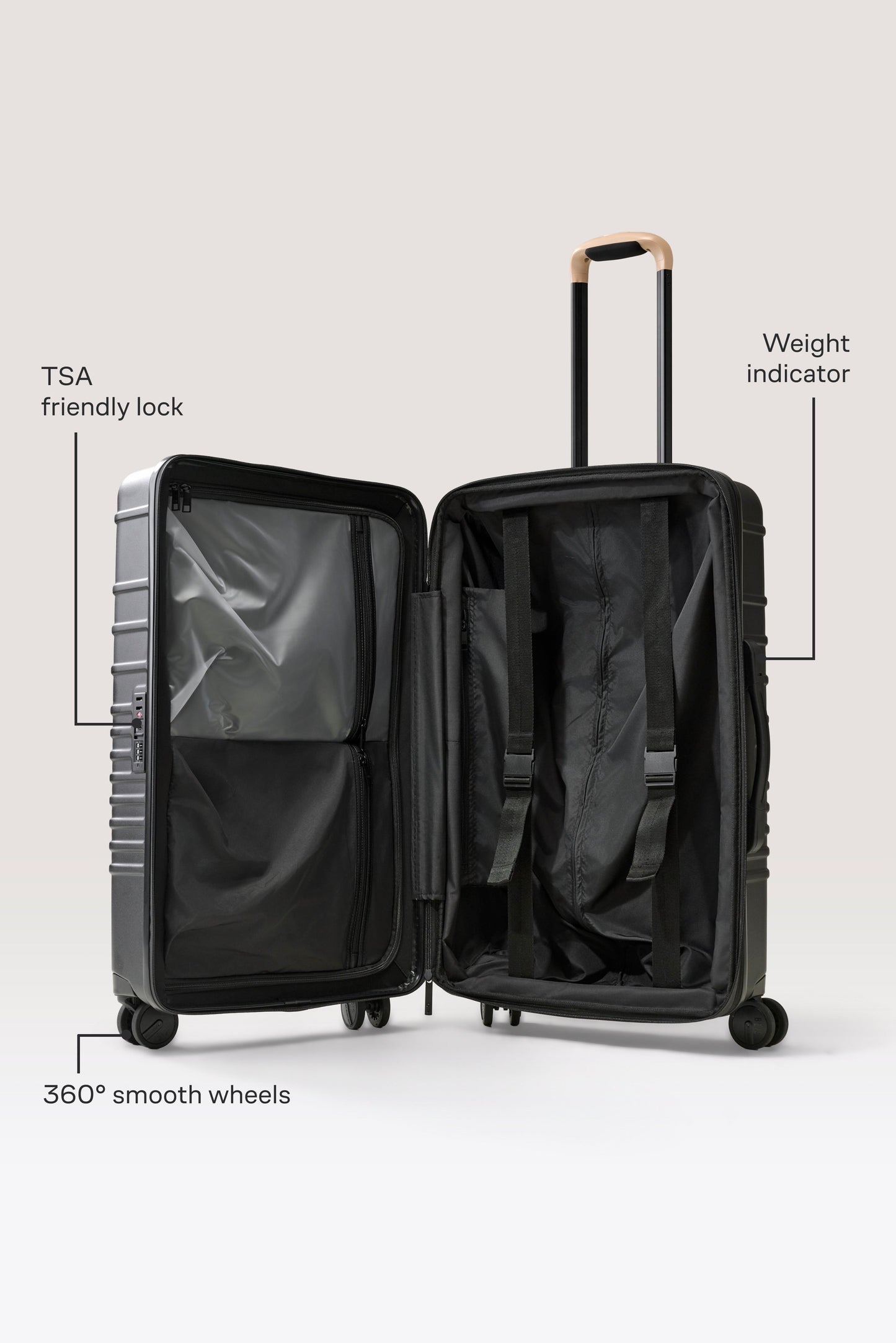 The Medium Check-In Roller in Black