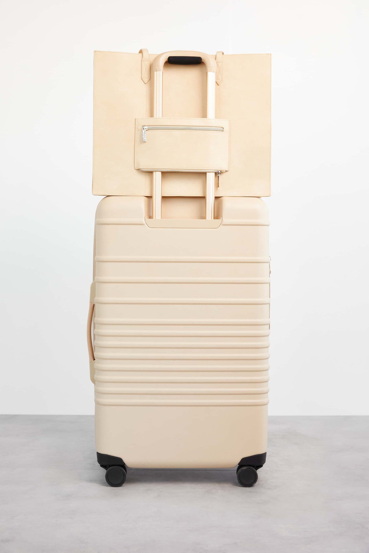The Large Work Tote in Beige