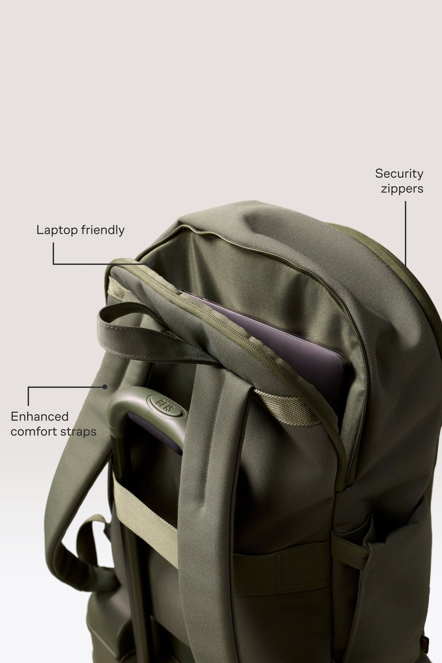 The Travel Backpack in Olive