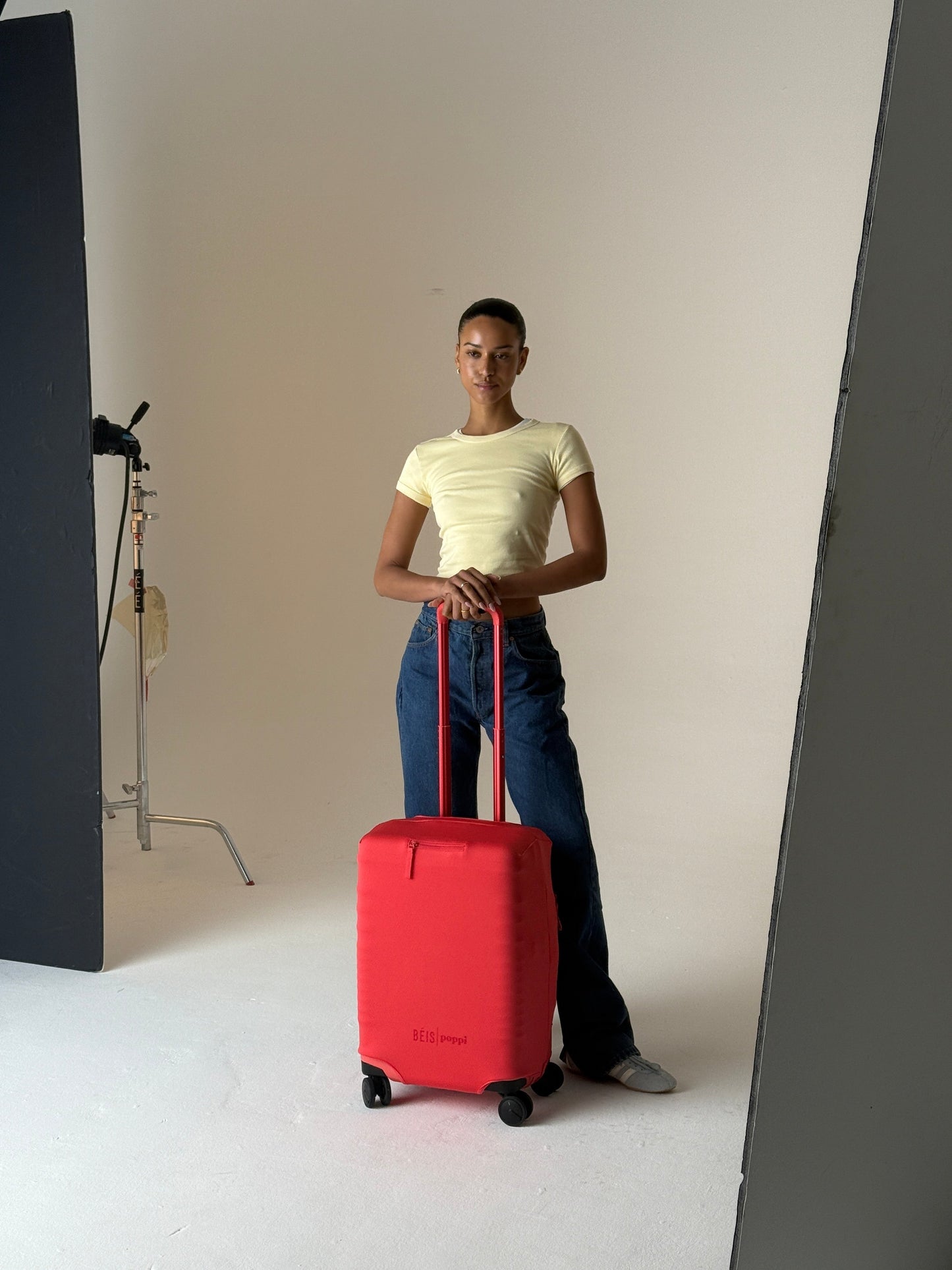 BÉIS x poppi The Carry-On Luggage Cover in Fruit Punch