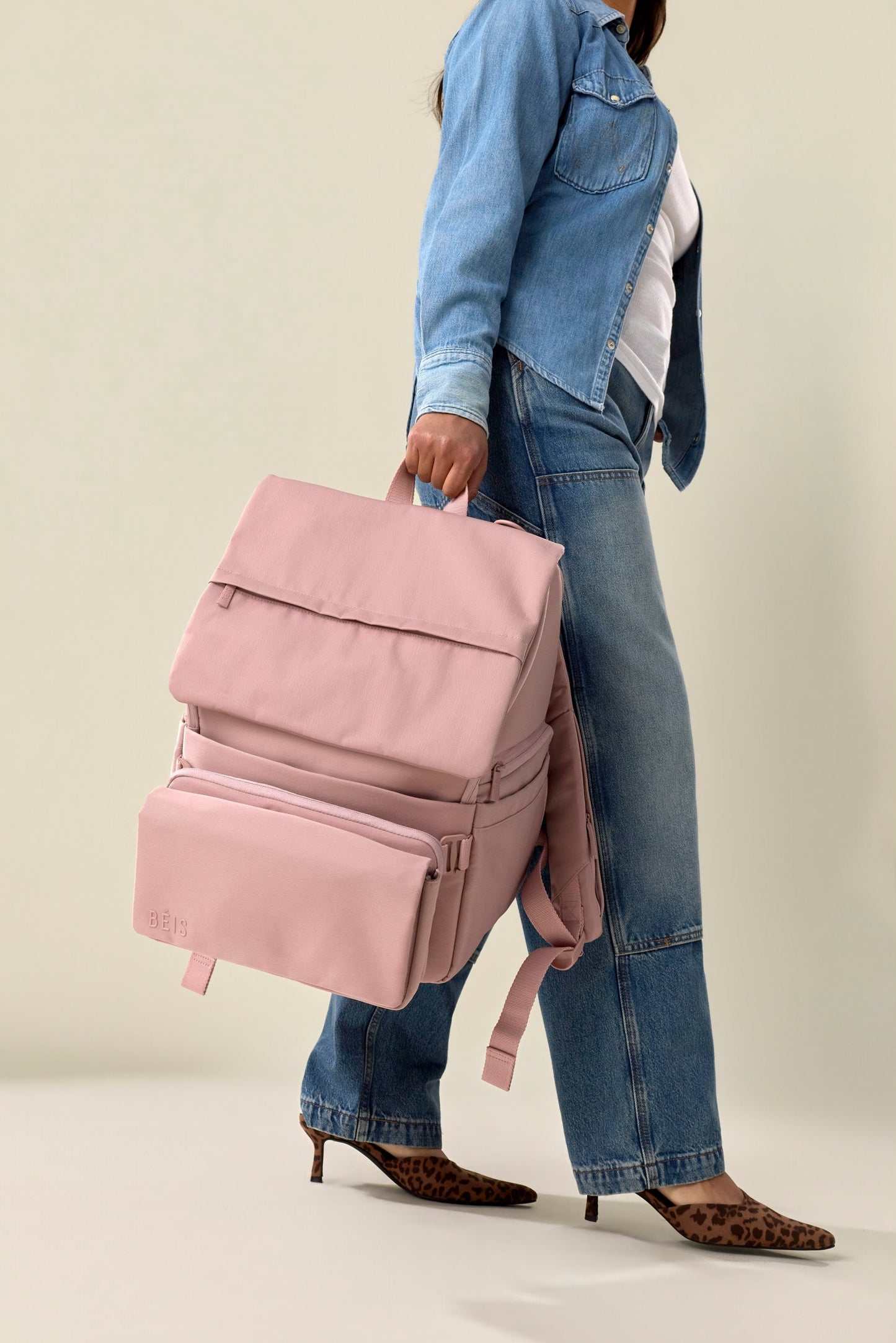 The Ultimate Diaper Backpack in Atlas Pink